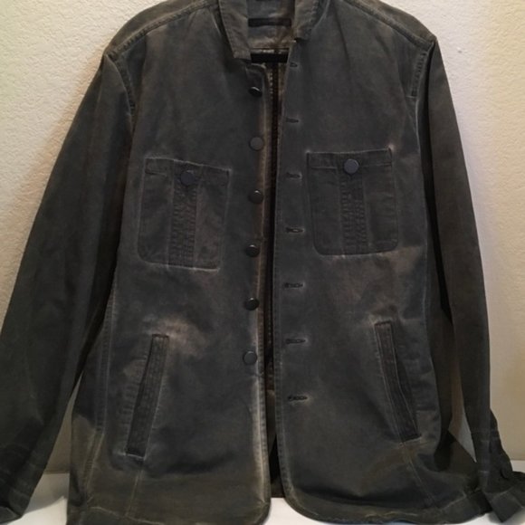 John Varvatos Other - JOHN VARVATOS WORN EFFECTS black JACKET MENS SMALL